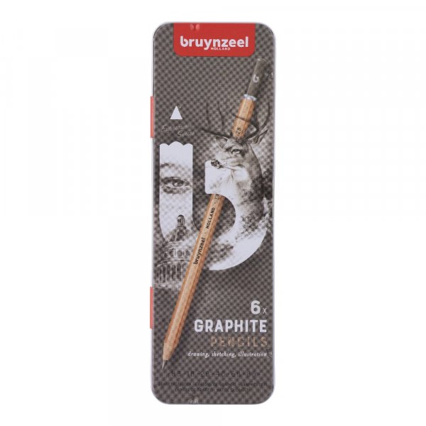 Graphitstifte Bruynzeel - 6 Bleistifte