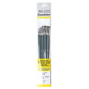 Synthetisches Pinselset W&N Foundation Acrylic - Nr. 8 Synthetisches Pinselset W&N Foundation Acrylic - Nr. 8