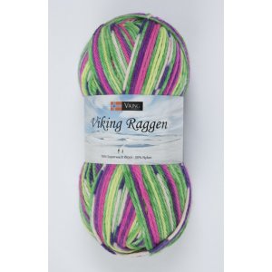 Wikingergarn Raggen 150g - Grün/Rosa/Weiß (739) Wikingergarn Raggen 150g - Grün/Rosa/Weiß (739)