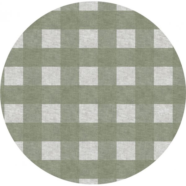 Wachstuch PVC Rund Quadrat gro - Grn