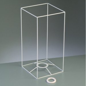 Lampenrahmen 30 cm / 15x15 cm - weißes Quadrat Lampenrahmen 30 cm / 15x15 cm - weißes Quadrat