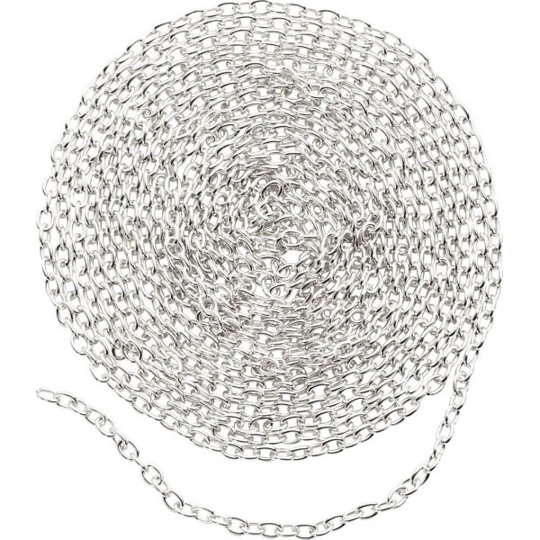 Kette - versilbert - 2 m