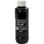 Textil Feste Textilfarbe - Schwarz - deckend - 250 ml