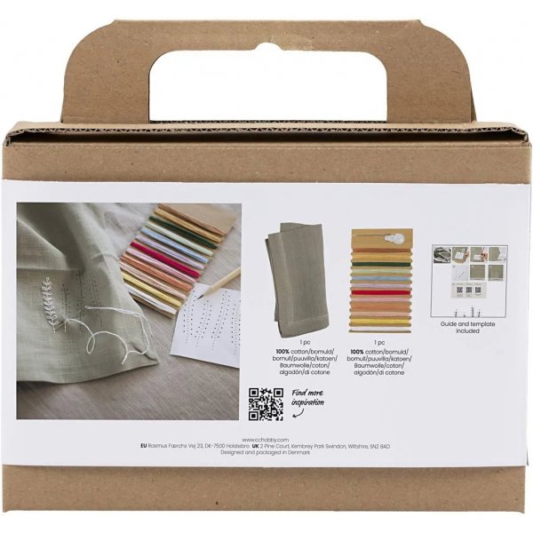 Mini DIY Kit Stickerei, Serviette