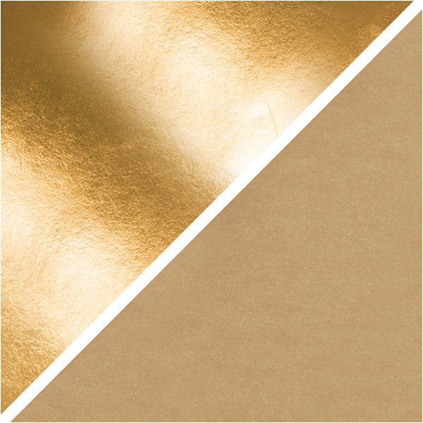 Lederpapier - Gold - Uni, Folie - 1 m