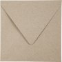Recycelter Umschlag - Natur - 16 x 16 cm - 50 Stk