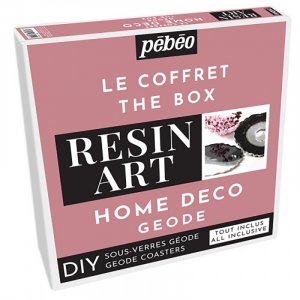 Harz - Pebeo Resin Art - Geode Untersetzer Harz - Pebeo Resin Art - Geode Untersetzer