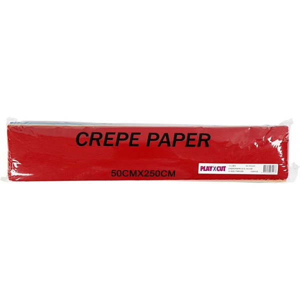Krepppapier - gemischte Farben - 15 Blatt
