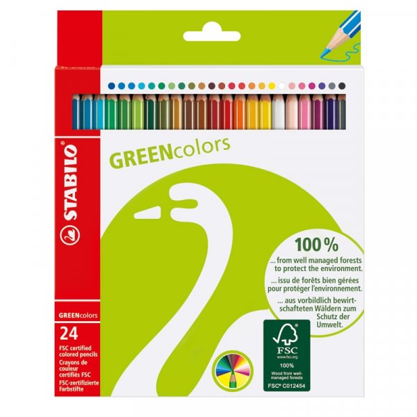 Zeichenstift Green Colors Multi - 24er-Pack