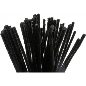 Pfeifenreiniger - Ø6 mm - schwarz - 50 Stk Pfeifenreiniger - Ø6 mm - schwarz - 50 Stk