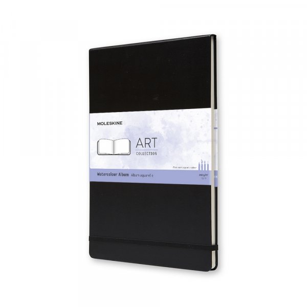 Folio Art Aquarell Schwarz Uni Harte Rckseite