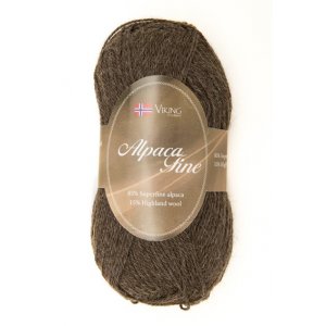 Wikingergarn Alpaka Fein 50g - Braun (608) Wikingergarn Alpaka Fein 50g - Braun (608)