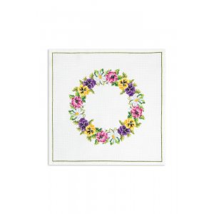 Stickset Stoff - Blumenkranz Stickset Stoff - Blumenkranz