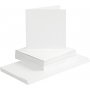 Karten und Umschlge - wei 16 x 16 cm - 50 Sets