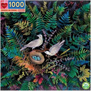Puzzle 1008 Teile - Vogel im Farnbusch Puzzle 1008 Teile - Vogel im Farnbusch