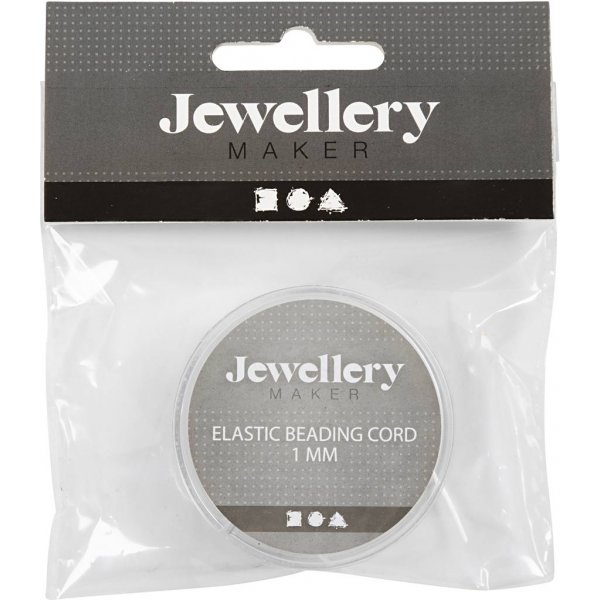 Elastischer Schmuckdraht - 1 mm - flach - 10 m