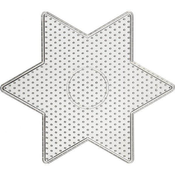 Perlenteller - klar - Sternform
