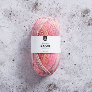 Bambu Raggi 100g - Rhabarber-Druck Bambu Raggi 100g - Rhabarber-Druck
