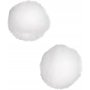 Pompons - wei - 100 Stk
