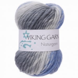 Wikingergarn Naturgarn 50g - Multiblau/Weiß (621) Wikingergarn Naturgarn 50g - Multiblau/Weiß (621)