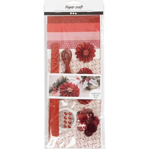 Kreativset - Scherenschnitt - Rot - Creme Kreativset - Scherenschnitt - Rot - Creme