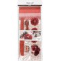 Kreativset - Scherenschnitt - Rot - Creme