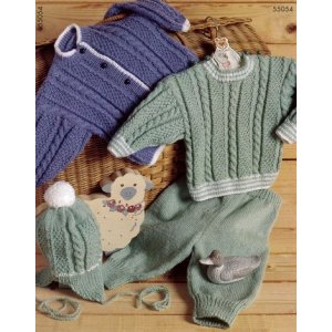 Strickmuster - Pullover, Strickjacke, Hose und Mütze Strickmuster - Pullover, Strickjacke, Hose und Mütze