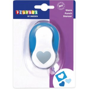 Stanzherz 2,5 cm - Blau/Weiß Stanzherz 2,5 cm - Blau/Weiß