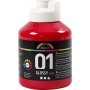 Schulfarbe - Acryl - Primrrot - glnzend - 500 ml