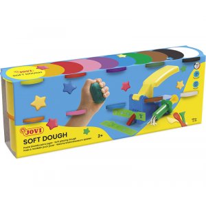 Lufttrocknender Ton - Jovi - Weicher Ton in 10 gemischten Farben 110 g Lufttrocknender Ton - Jovi - Weicher Ton in 10 gemischten Farben 110 g
