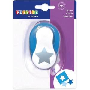 Stanzstern 2,5 cm - Blau/Weiß Stanzstern 2,5 cm - Blau/Weiß