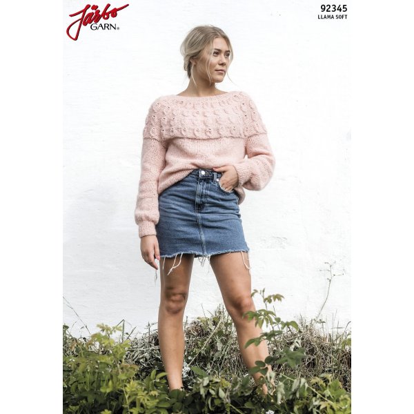 Strickanleitung - Orchidee - Pullover mit strukturierter Passe