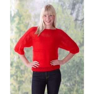 Strickanleitung - Damenpullover mit quergestrickten Zöpfen Strickanleitung - Damenpullover mit quergestrickten Zöpfen
