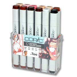 Copic Marker-Set - 12 Stifte - Hautfarben Copic Marker-Set - 12 Stifte - Hautfarben