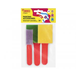 Die Schaumbürste - Jovi - 3 breite, flache Schaumbürsten Die Schaumbürste - Jovi - 3 breite, flache Schaumbürsten
