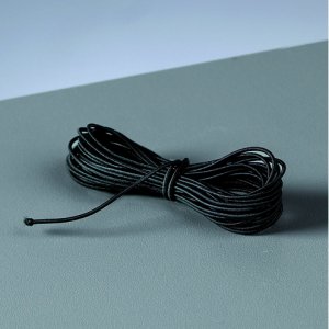 Kordel elastisch 0,9 mm - schwarz 3 m Kordel elastisch 0,9 mm - schwarz 3 m