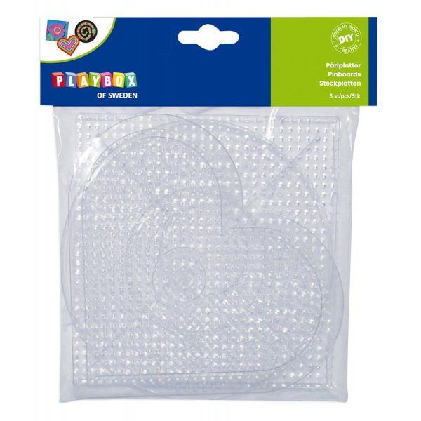 Transparente Perlenteller (gro)