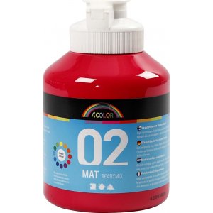 Schulfarbe - Acryl - Primärrot - matt - 500 ml Schulfarbe - Acryl - Primärrot - matt - 500 ml