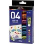 Schulfarbe - Acryl - Glitzer - Mischfarben - 6 x 20 ml