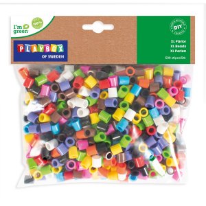Pfeifenperlen XL Farbmix "I'm Green" - 500 Stk Pfeifenperlen XL Farbmix "I'm Green" - 500 Stk