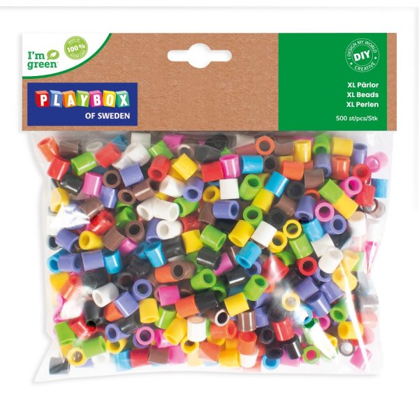 Pfeifenperlen XL Farbmix \\\"I'm Green\\\" - 500 Stk