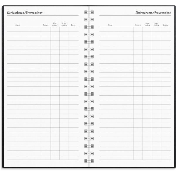 Kalender 24/25 - Groes Studienjahr - Basic aus schwarzem Kunststoff