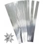 Sternstreifen - Silber - 6,5 cm - 100 Streifen