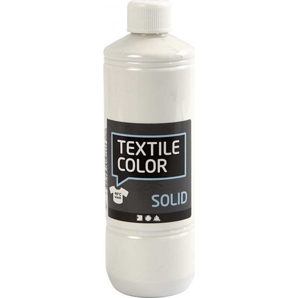 Textil Feste Textilfarbe - deckend wei - deckend - 500 ml