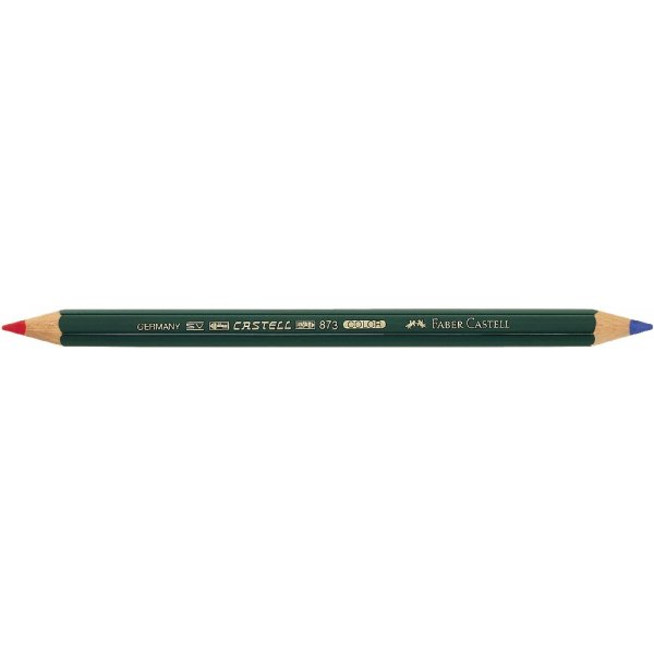 Buntstift Castell Color Thick - Rot/Blau
