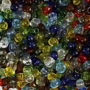 Rocailleperlen - Glänzend transparent - 130 g Rocailleperlen - Glänzend transparent - 130 g