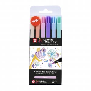 Pinselstift Sakura Koi Coloring Brush 6 Stifte - Süßigkeiten Pinselstift Sakura Koi Coloring Brush 6 Stifte - Süßigkeiten