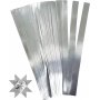 Sternstreifen - Silber - 6,5 cm - 100 Streifen