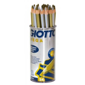 Buntstifte Giotto Mega Gold/Silber - 24er-Pack Buntstifte Giotto Mega Gold/Silber - 24er-Pack