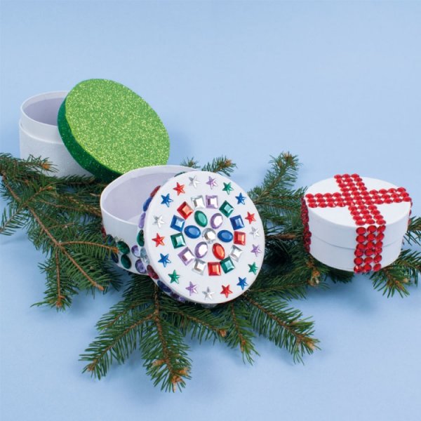 Pappschachtel, rund, 12x6, 10x5, 8x4, 3 Stk